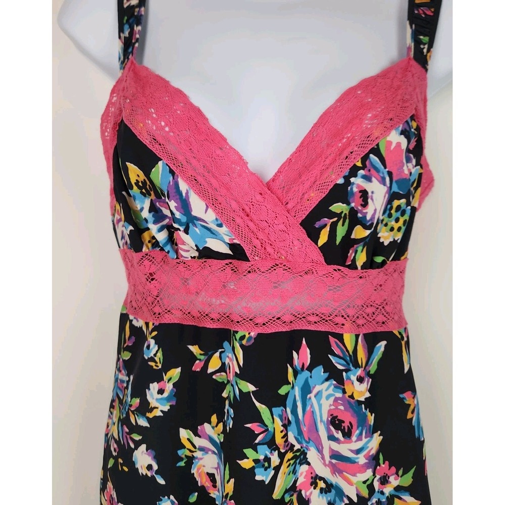 Betsey Johnson Babydoll Dress Sz XS ‎ Floral Coquette Whimsigoth Y2K New